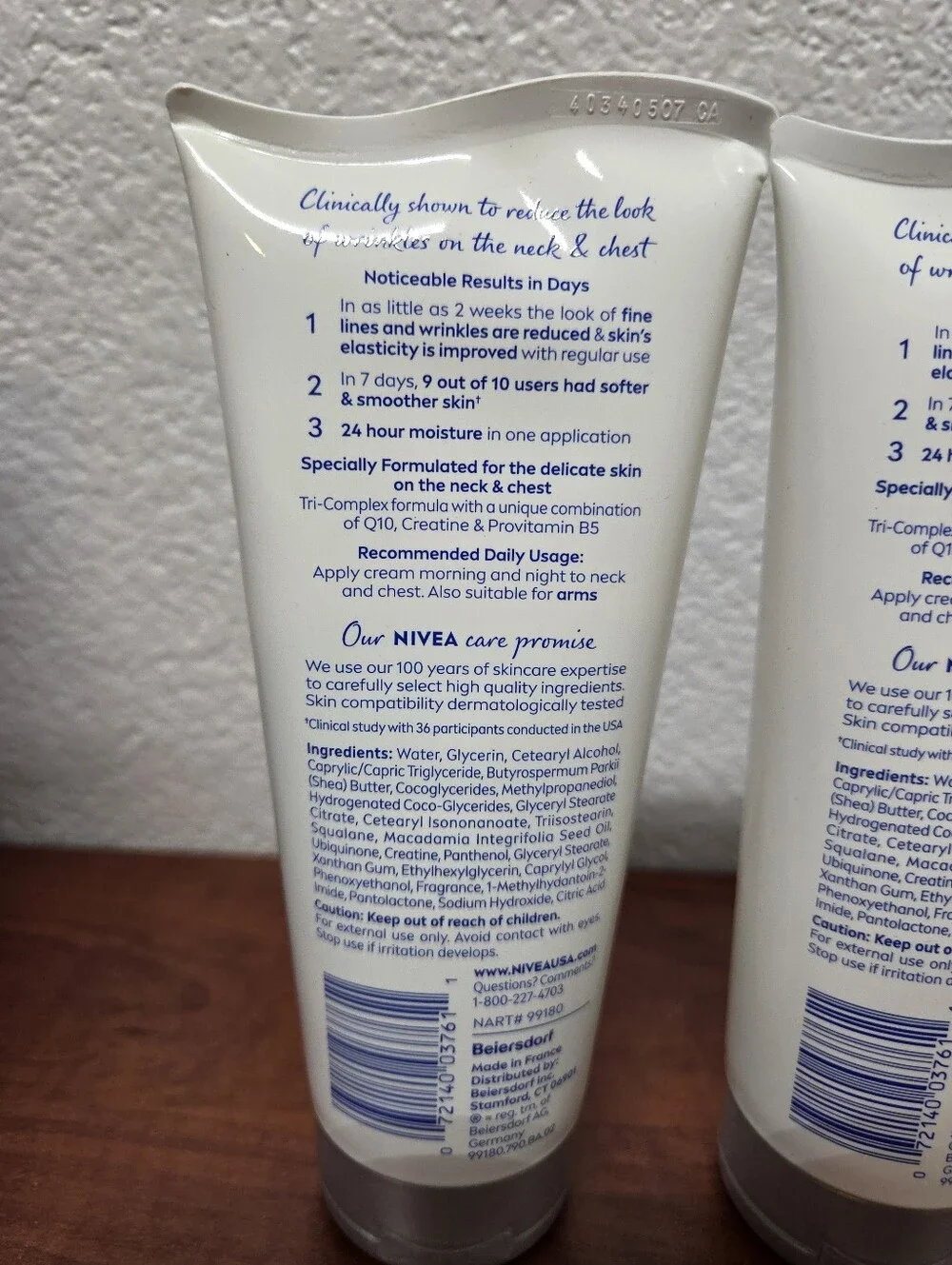 Nivea Skin Firming & Anti Wrinkle Neck & Chest Cream 6.7 Oz Set Of 3 Nwt.